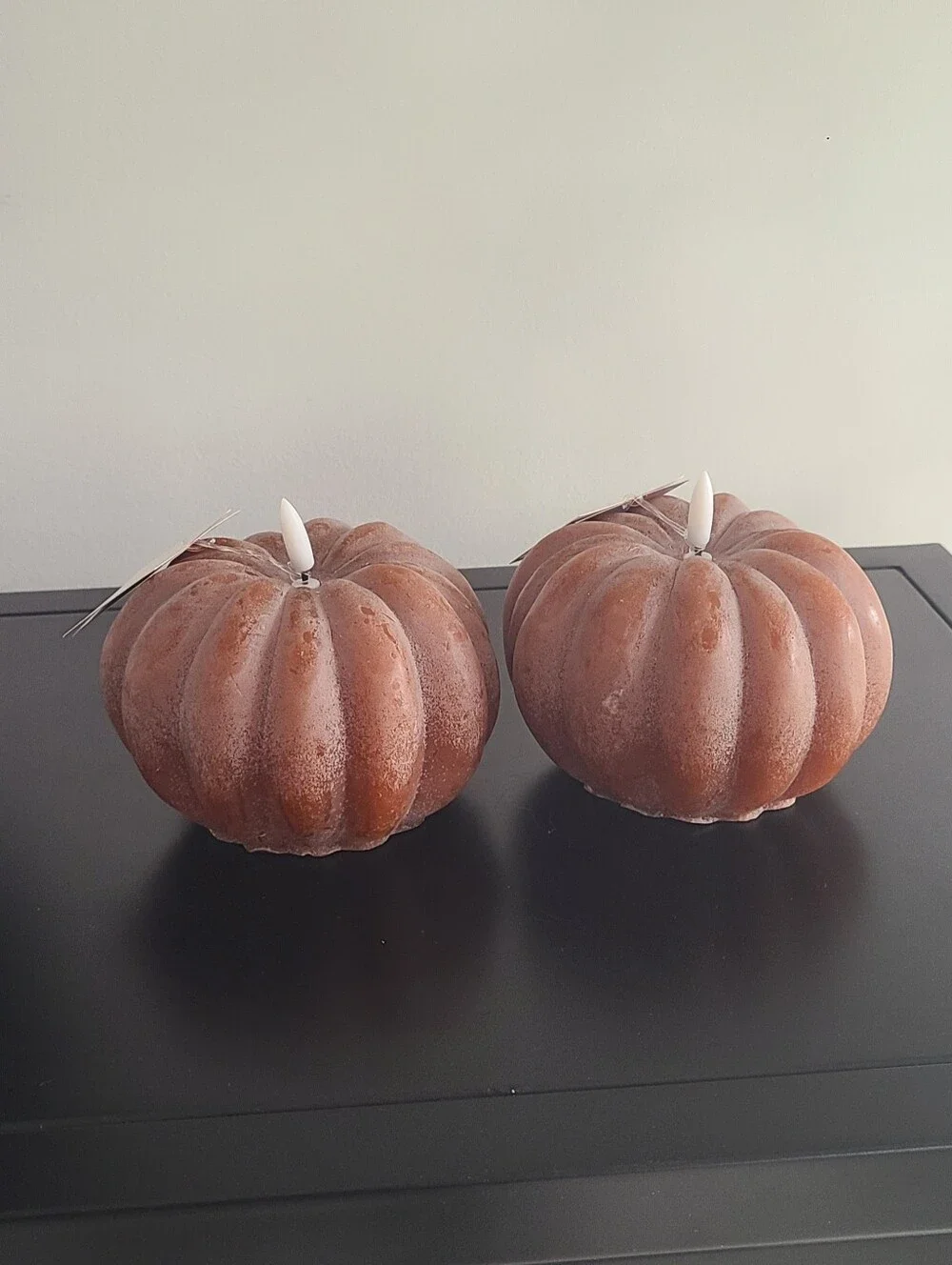 Set of 2 Hobby Lobby Pumpkin Candles